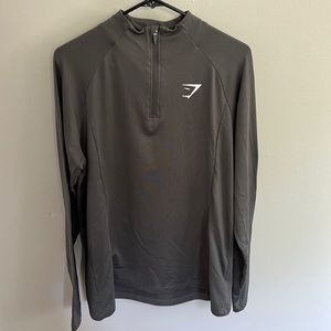 GymShark Men’s Quarter-Zip Grey Pullover